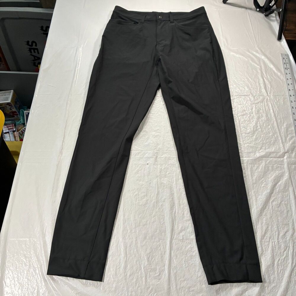 State & Liberty Athletic Fit Stretch Chino Pants Black Men's Size 31 31x30